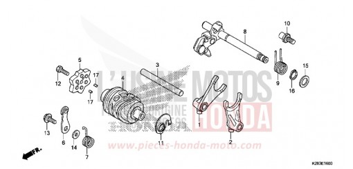 GEARSHIFT DRUM CRF125FK de 2019